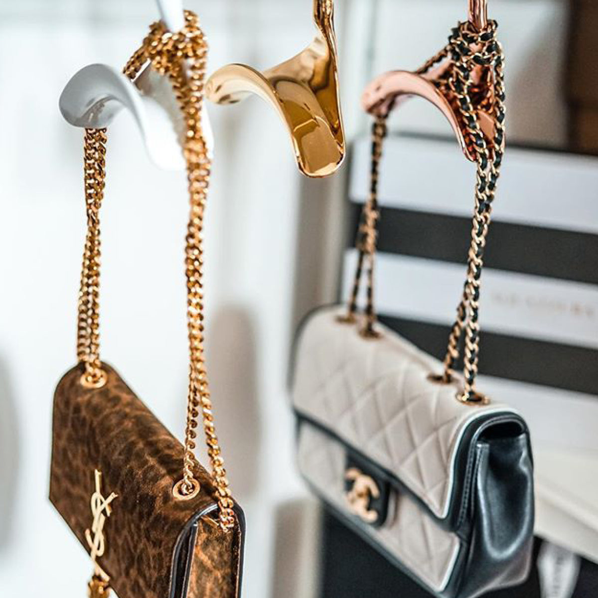 Deluxe Silver Handbag Hanger