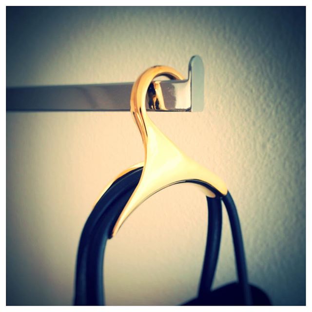 Deluxe Handbag Hanger 2 Pack – Gold Metal