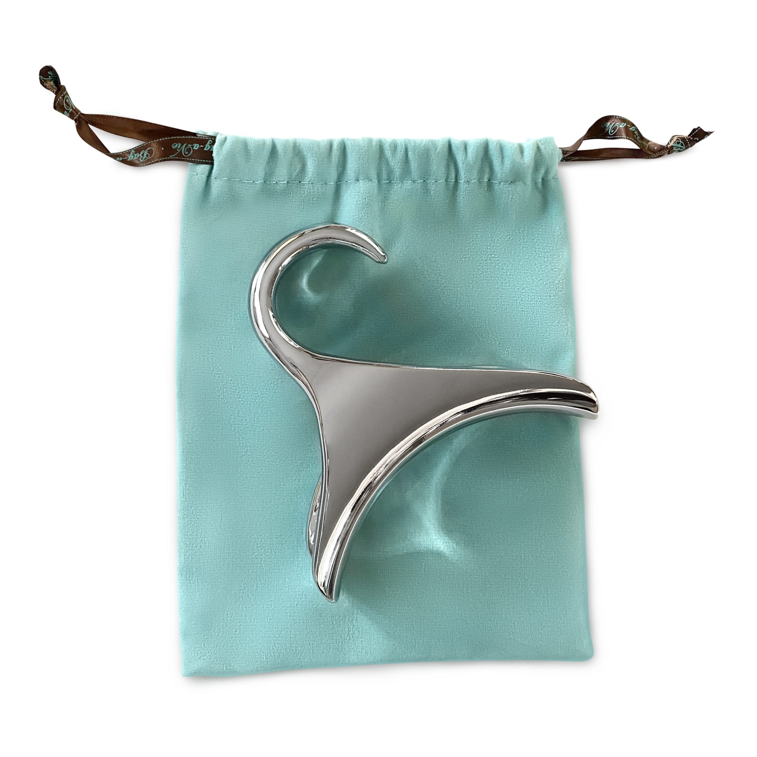 Deluxe Handbag Hanger 2 Pack – Silver Metal