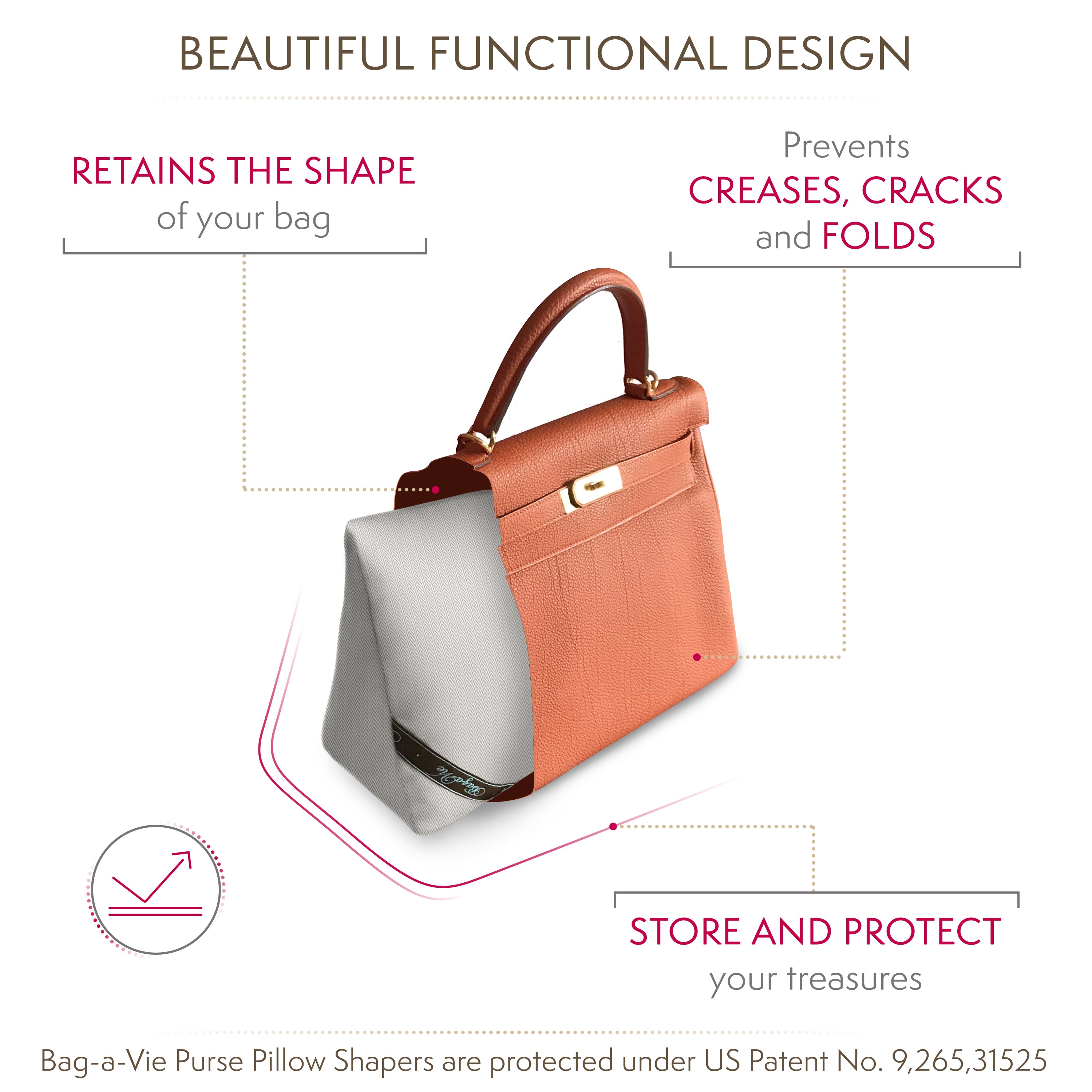 Custom Kelly 35 Handbag Storage Pillow Shaper