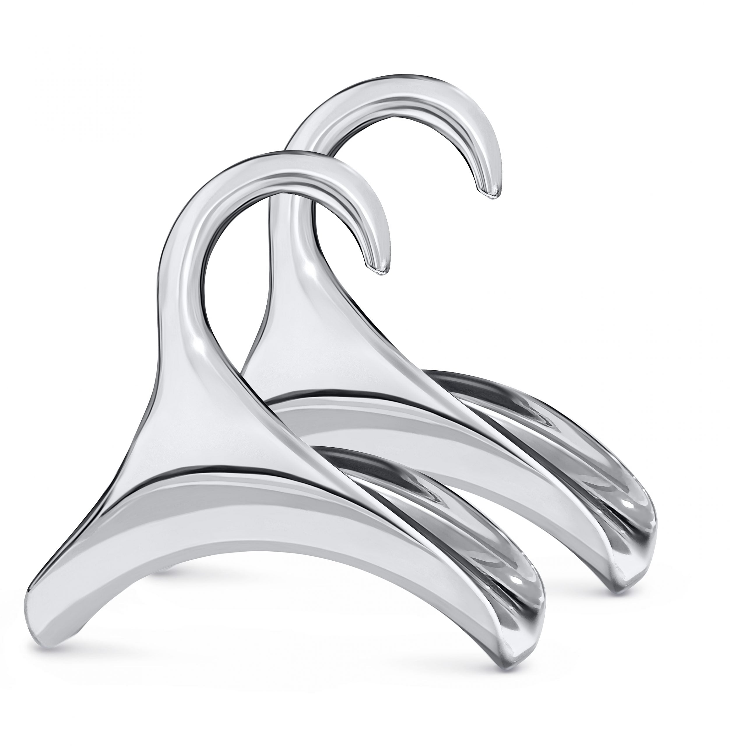 Deluxe Handbag Hanger 2 Pack – Silver Metal